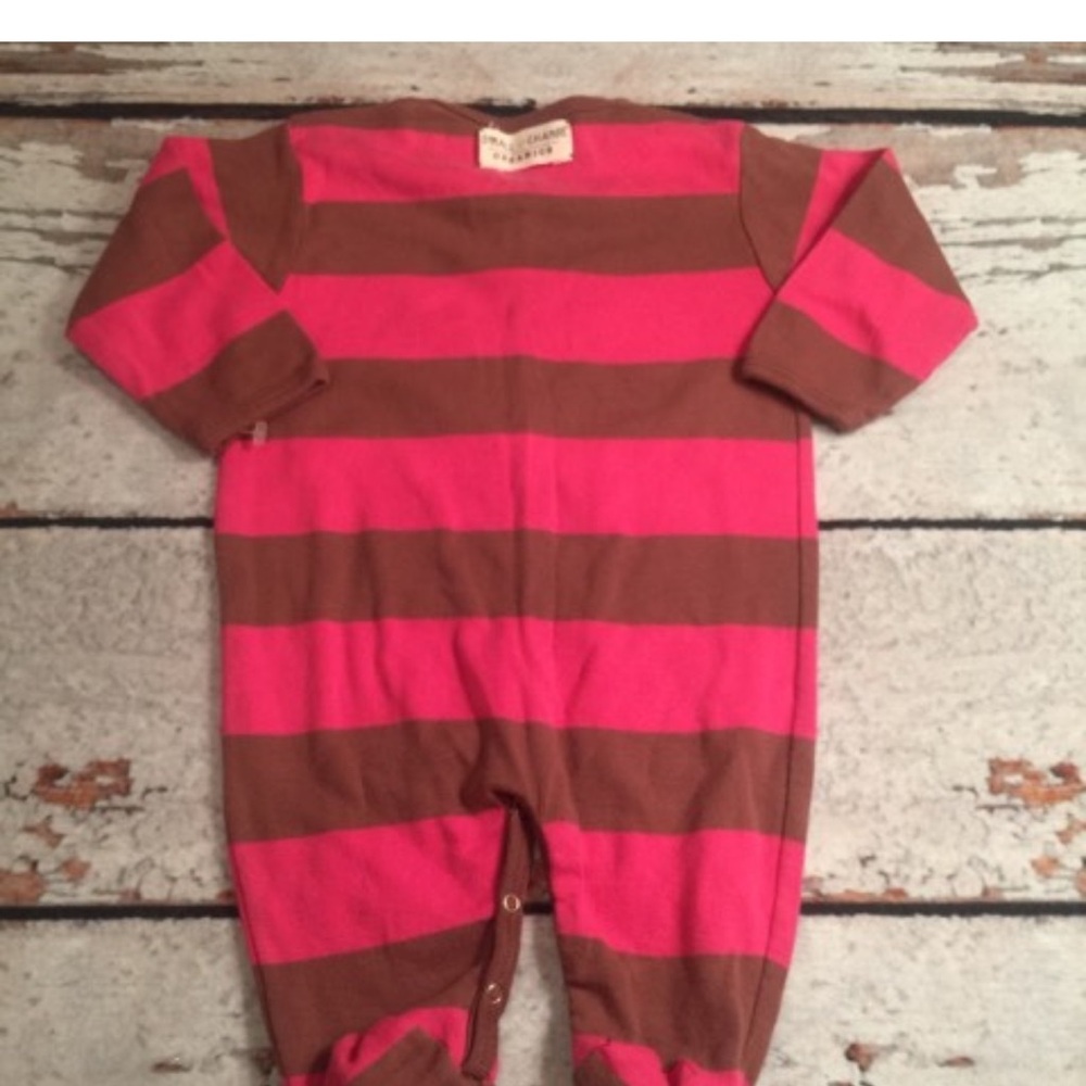 Small Change Pink and Brown Romper